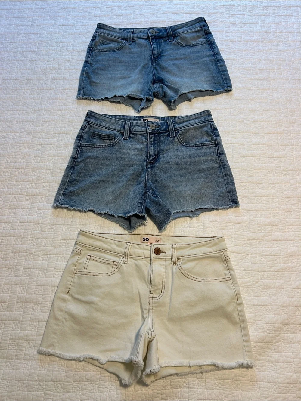 Juniors Jean Shorts 3 pair sz 11/30W